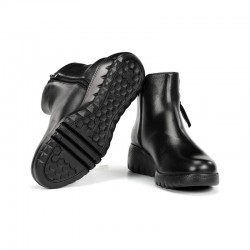 Botines Planos Mujer Fluchos F2100 Negro