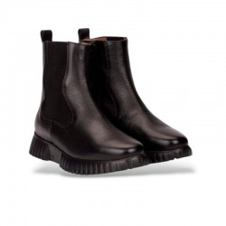 Botines Planos Mujer Wonders 4422 Negro