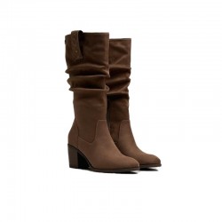 Botas de Tacón Mujer MTNG 56250 Taupe