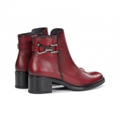Botines de Tacón Mujer Dorking D9347 Burdeos
