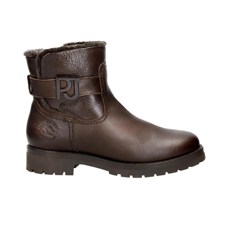 Botines Planos Mujer Panama Jack Javea Marron