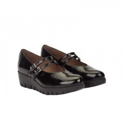 Zapatos Planos Mujer Wonders 33362 Negro