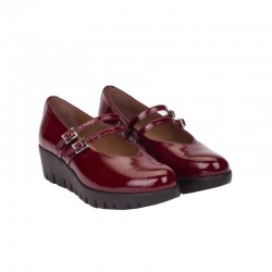 Zapatos Planos Mujer Wonders 33362 Burdeos