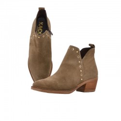 Botines de Tacón Mujer Zapp 3504 Taupe