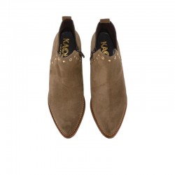 Botines de Tacón Mujer Zapp 3504 Taupe