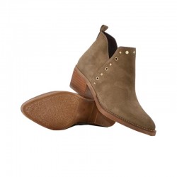 Botines de Tacón Mujer Zapp 3504 Taupe