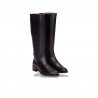 Botas Planas Mujer Wonders 1808 Negro