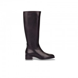 Botas Planas Mujer Wonders 1808 Negro