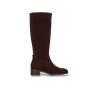Botas Planas Mujer Wonders 1808 Moka
