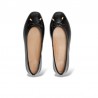 Bailarinas Mujer Fitflop Delicato Bow Textured Patent Negro