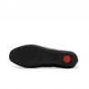 Bailarinas Mujer Fitflop Delicato Bow Textured Patent Negro