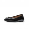 Bailarinas Mujer Fitflop Delicato Bow Textured Patent Negro