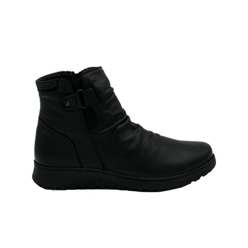 Botines Planos Mujer 48 Hrs 5203 Negro