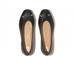 Zapatos Planos Mujer Fitflop W Delicato Bow Soft Negro