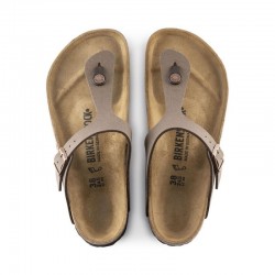 Sandalias Planas Mujer Birkenstock Gizeh Moka