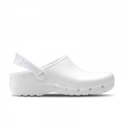Zuecos Mujer Feliz Caminar Flotantes Blanco