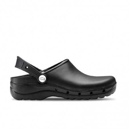 Zuecos Mujer Feliz Caminar Flotantes Negro