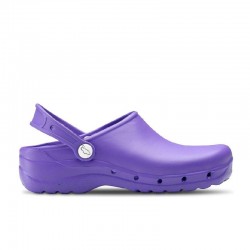 Zuecos Mujer Feliz Caminar Flotantes Morado