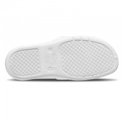 Zuecos Mujer Feliz Caminar Flotante Velc Blanco