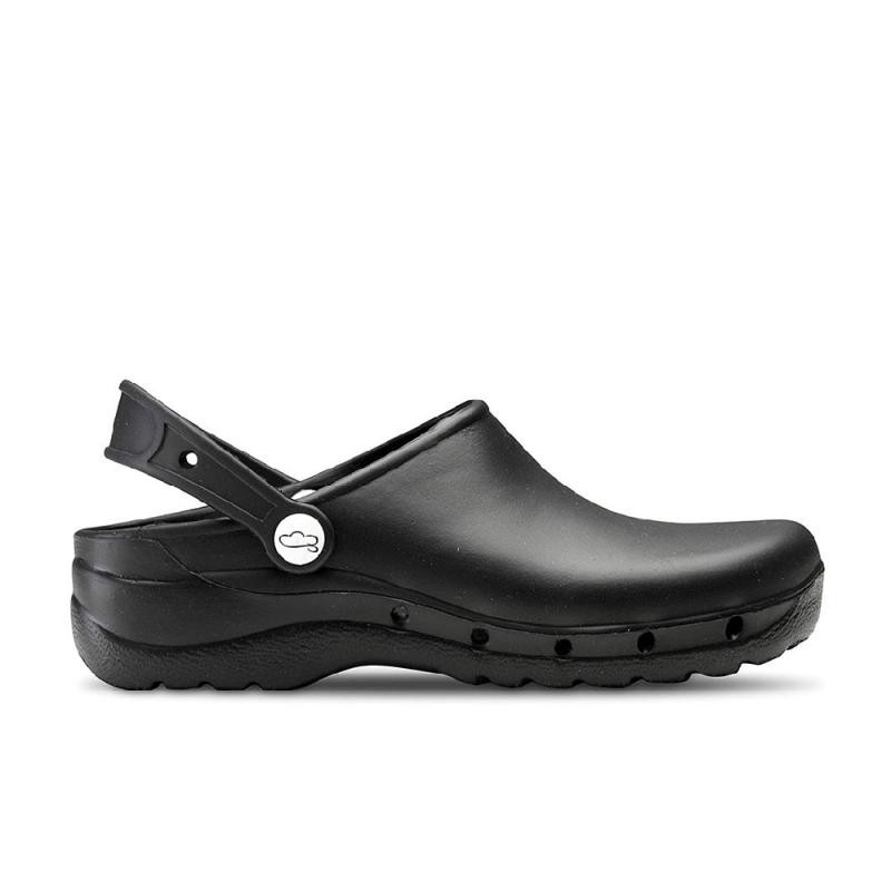 Zuecos Hombre Feliz Caminar Flotantes Negro