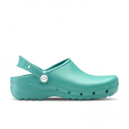 Zuecos Hombre Feliz Caminar Flotantes Verde