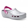 Zuecos Mujer Feliz Caminar Asana Plata