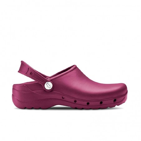 Zuecos Hombre Feliz Caminar Flotantes Burdeos