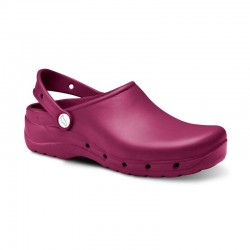 Zuecos Hombre Feliz Caminar Flotantes Burdeos