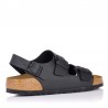 Sandalias Hombre Birkenstock Milano Negro