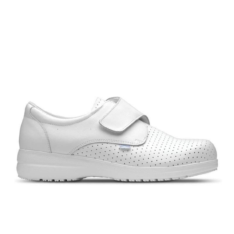 Zuecos Mujer Feliz Caminar Sigma Blanco