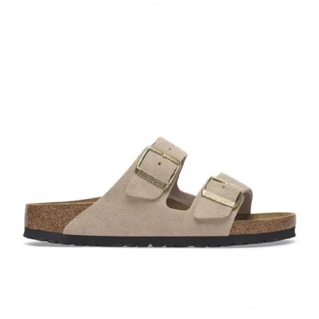 Sandalias Planas Mujer Birkenstock Arizona Leve Beig