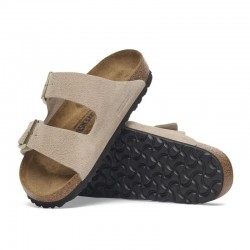 Sandalias Planas Mujer Birkenstock Arizona Leve Beig