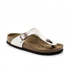 Sandalias Planas Mujer Birkenstock Gizeh Blanco