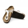 Sandalias Planas Mujer Birkenstock Gizeh Blanco