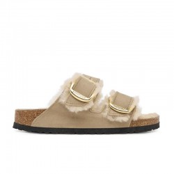 Sandalias Planas Mujer Birkenstock Arizona Shearlg Marron