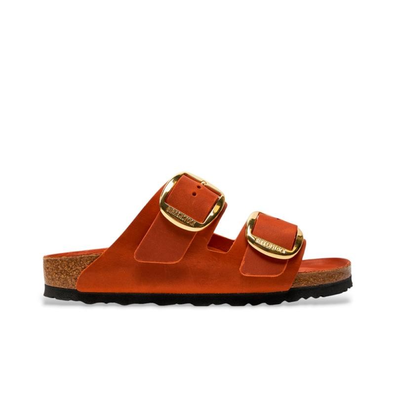 Sandalias Bio Mujer Birkenstock Arizona Big Buckle Naranja