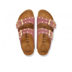 Sandalias Planas Mujer Birkenstock Arizona Rivet Burdeos