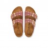 Sandalias Planas Mujer Birkenstock Arizona Rivet Burdeos