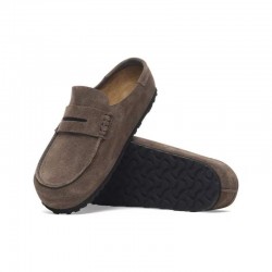 Zuecos Mujer Birkenstock Naples Wrapped Leve Taupe