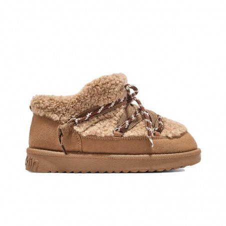 Botines Planos Mujer D.franklin Nordic Lite Sherpa Camel