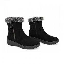 Botines Planos Mujer Mysoft 657 Negro