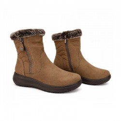 Botines Planos Mujer Mysoft 657 Taupe