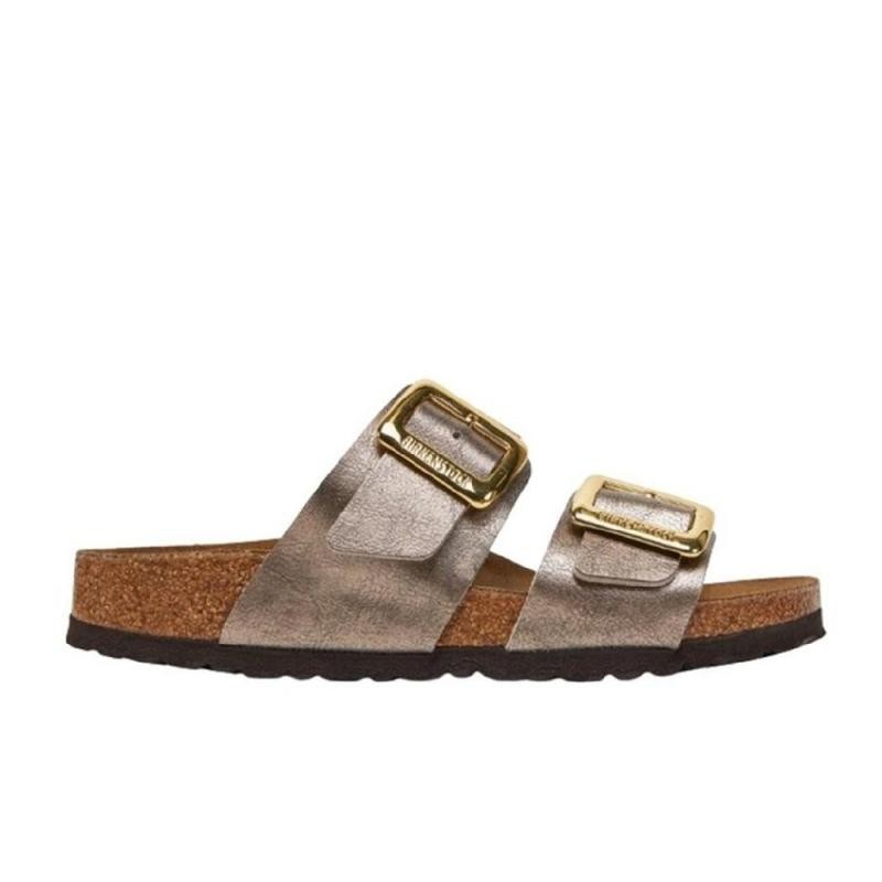 Sandalias Planas Mujer Birkenstock Sydney Taupe